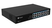 Milesight PoE Switch MS-S0216-GL - Коммутатор, 16X10/100Mbps PoE портов (RJ45) + 2X100Mbps uplink порта