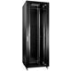 Hyperline TTB-2268-DD-RAL9004 Шкаф напольный 19-дюймовый, 22U, 1166x600х800 мм (ВхШхГ), передняя и задняя распашные перфорированные двери (75%), ручка с замком, крыша нового типа, цвет черный (RAL 900